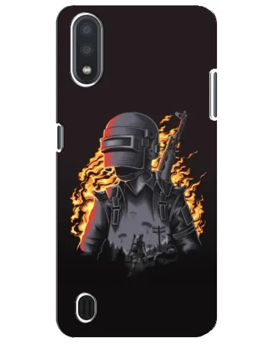 Чехол для Samsung Galaxy M01 Core (A013F) с картинкой «PUBG — огненный силуэт» Чехол для Samsung Galaxy M01 Core (A013F) с картинкой «PUBG — огненный силуэт»