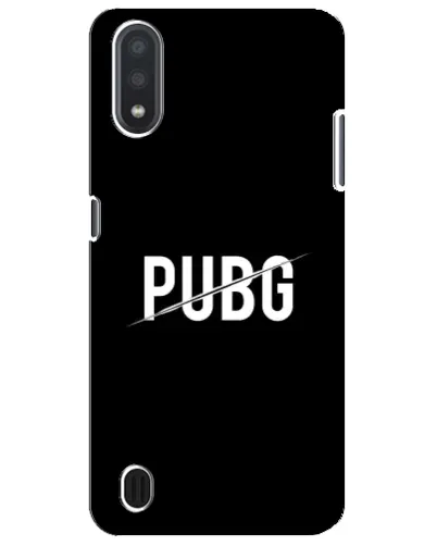 Чехол для Samsung Galaxy M01 Core (A013F) с картинкой «PUBG — белый логотип» Чехол для Samsung Galaxy M01 Core (A013F) с картинкой «PUBG — белый логотип»