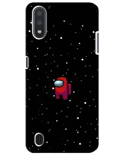 Чехол для Samsung Galaxy M01 Core (A013F) с картинкой «Красный Among Us»