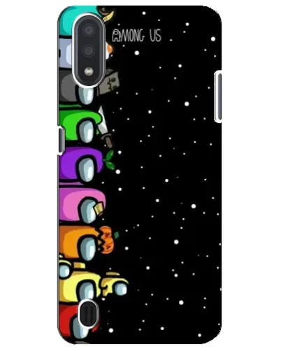 Чехол для Samsung Galaxy M01 Core (A013F) с картинкой «Команда Among Us»
