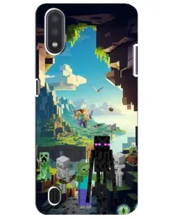 Чехол для Samsung Galaxy M01 Core (A013F) с картинкой «Эндермен в лесу» Чехол для Samsung Galaxy M01 Core (A013F) с картинкой «Эндермен в лесу»