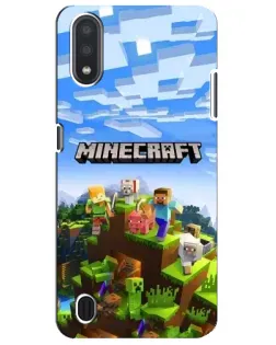 Чехол для Samsung Galaxy M01 Core (A013F) с картинкой «Minecraft классический мир» Чехол для Samsung Galaxy M01 Core (A013F) с картинкой «Minecraft классический мир»