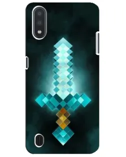 Чехол для Samsung Galaxy M01 Core (A013F) с картинкой «Алмазный меч неон» Чехол для Samsung Galaxy M01 Core (A013F) с картинкой «Алмазный меч неон»