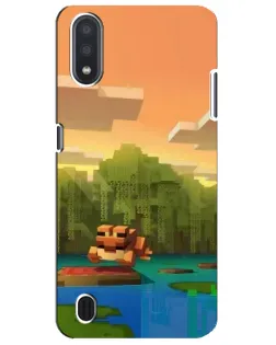 Чехол для Samsung Galaxy M01 Core (A013F) с картинкой «Майнкрафт закат солнца» Чехол для Samsung Galaxy M01 Core (A013F) с картинкой «Майнкрафт закат солнца»
