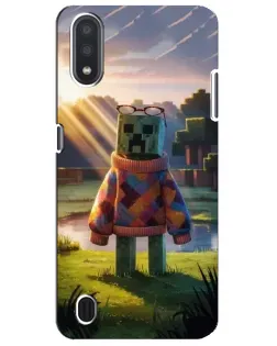 Чехол для Samsung Galaxy M01 Core (A013F) с картинкой «Крипер в свитере» Чехол для Samsung Galaxy M01 Core (A013F) с картинкой «Крипер в свитере»
