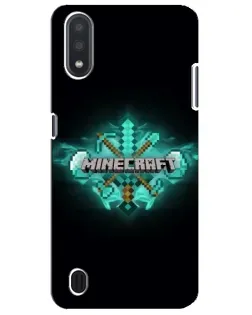 Чехол для Samsung Galaxy M01 Core (A013F) с картинкой «Minecraft Diamond лого» Чехол для Samsung Galaxy M01 Core (A013F) с картинкой «Minecraft Diamond лого»