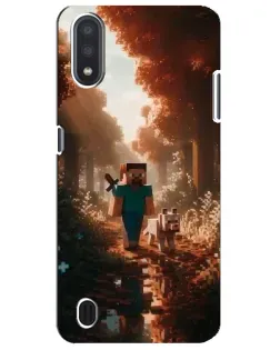 Чехол для Samsung Galaxy M01 Core (A013F) с картинкой «Стив в лесу» Чехол для Samsung Galaxy M01 Core (A013F) с картинкой «Стив в лесу»