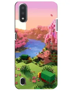 Чехол для Samsung Galaxy M01 Core (A013F) с картинкой «Розовое дерево Minecraft» Чехол для Samsung Galaxy M01 Core (A013F) с картинкой «Розовое дерево Minecraft»