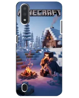 Чехол для Samsung Galaxy M01 Core (A013F) с картинкой «Зимний Minecraft» Чехол для Samsung Galaxy M01 Core (A013F) с картинкой «Зимний Minecraft»