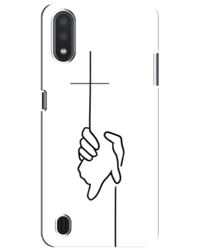 Чехол для Samsung Galaxy M01 Core (A013F) с картинкой «Рука держит»