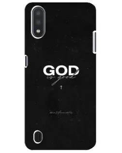 Чехол для Samsung Galaxy M01 Core (A013F) с картинкой «GOD — Бог над всем»