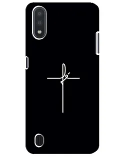 Чехол для Samsung Galaxy M01 Core (A013F) с картинкой «Тонкий крест»