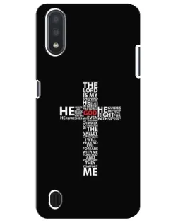 Чехол для Samsung Galaxy M01 Core (A013F) с картинкой «Текстовый крест»
