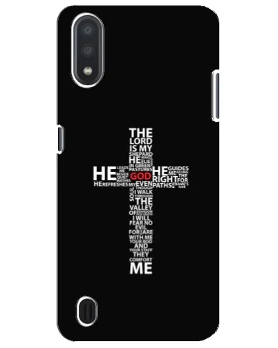 Чехол для Samsung Galaxy M01 Core (A013F) с картинкой «Текстовый крест» Чехол для Samsung Galaxy M01 Core (A013F) с картинкой «Текстовый крест»