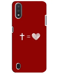 Чехол для Samsung Galaxy M01 Core (A013F) с картинкой «Уравнение любви»