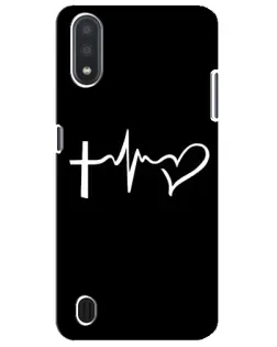 Чехол для Samsung Galaxy M01 Core (A013F) с картинкой «Пульс веры»