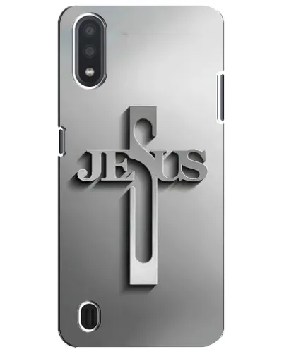 Чехол для Samsung Galaxy M01 Core (A013F) с картинкой «Металлический крест Jesus» Чехол для Samsung Galaxy M01 Core (A013F) с картинкой «Металлический крест Jesus»