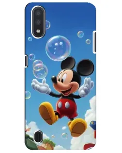 Чехол для Samsung Galaxy M01 Core (A013F) с картинкой «Mickey и мыльные пузыри»