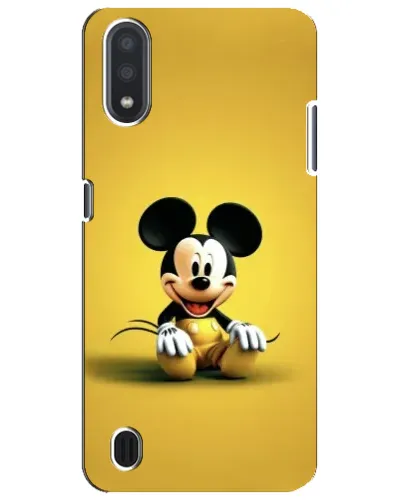 Чехол для Samsung Galaxy M01 Core (A013F) с картинкой «Микки на желтом»