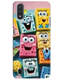 Чехол для Samsung Galaxy M01 Core (A013F) с картинкой «Цветные губки»