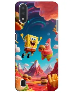 Чехол для Samsung Galaxy M01 Core (A013F) с картинкой «Космический фастфуд»