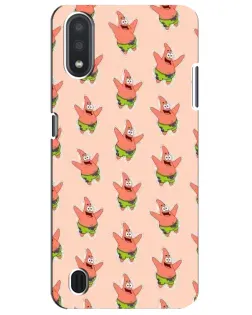 Чехол для Samsung Galaxy M01 Core (A013F) с картинкой «Патрик Стар паттерн»