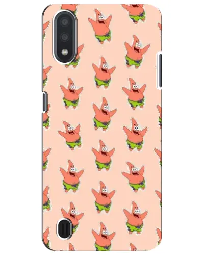 Чехол для Samsung Galaxy M01 Core (A013F) с картинкой «Патрик Стар паттерн»