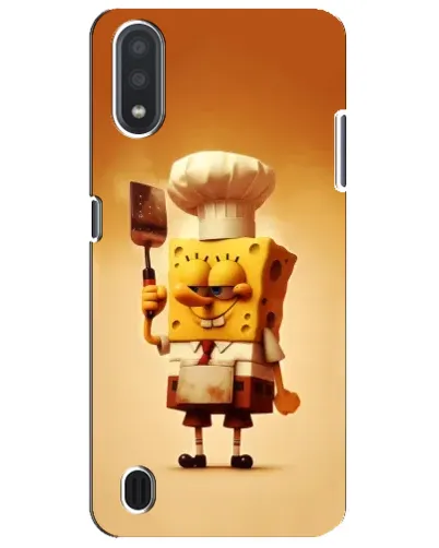 Чехол для Samsung Galaxy M01 Core (A013F) с картинкой «Губка Боб повар»