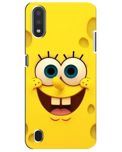 Чехол для Samsung Galaxy M01 Core (A013F) с картинкой «Губка Боб улыбка»