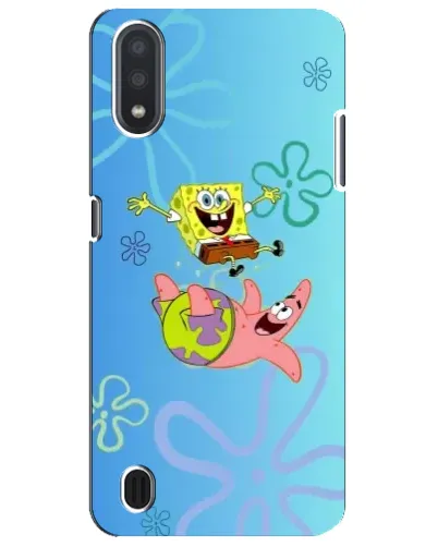 Чехол для Samsung Galaxy M01 Core (A013F) с картинкой «Спанч Боб и Патрик»