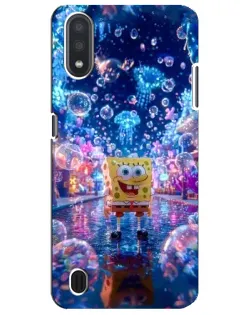 Чехол для Samsung Galaxy M01 Core (A013F) с картинкой «Неоновый океан»