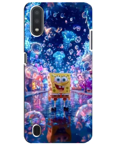 Чехол для Samsung Galaxy M01 Core (A013F) с картинкой «Неоновый океан»