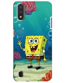Чехол для Samsung Galaxy M01 Core (A013F) с картинкой «Подводный привет»