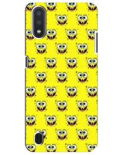 Чехол для Samsung Galaxy M01 Core (A013F) с картинкой «Паттерн Губка Боб»