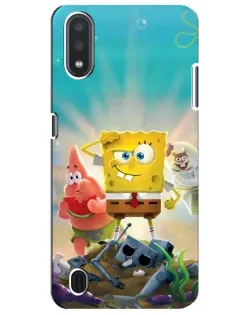 Чехол для Samsung Galaxy M01 Core (A013F) с картинкой «Спанч Боб победитель»