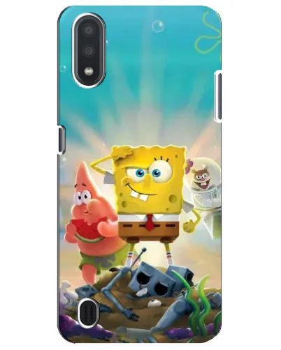 Чехол для Samsung Galaxy M01 Core (A013F) с картинкой «Спанч Боб победитель»