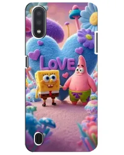 Чехол для Samsung Galaxy M01 Core (A013F) с картинкой «Губка Боб Патрик»