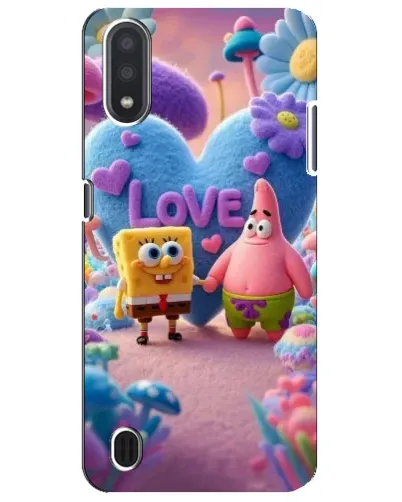 Чехол для Samsung Galaxy M01 Core (A013F) с картинкой «Губка Боб Патрик»