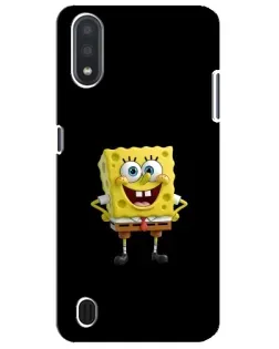Чехол для Samsung Galaxy M01 Core (A013F) с картинкой «Классический Губка Боб»