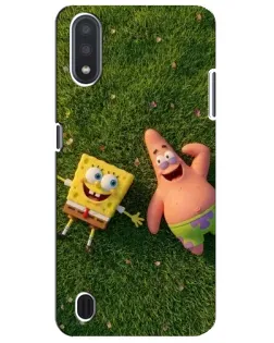 Чехол для Samsung Galaxy M01 Core (A013F) с картинкой «Друзья на лужайке»