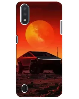 Чехол для Samsung Galaxy M01 Core (A013F) с картинкой «Cybertruck на Марсе» Чехол для Samsung Galaxy M01 Core (A013F) с картинкой «Cybertruck на Марсе»