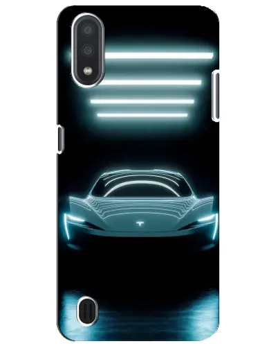 Чехол для Samsung Galaxy M01 Core (A013F) с картинкой «Tesla в неоне» Чехол для Samsung Galaxy M01 Core (A013F) с картинкой «Tesla в неоне»