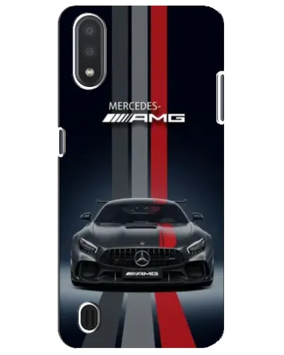 Чехол для Samsung Galaxy M01 Core (A013F) с картинкой «Mercedes — белый карбон»