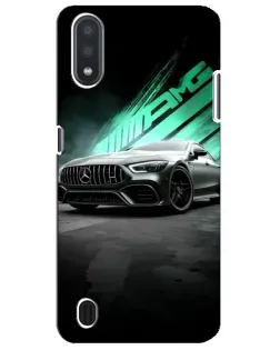 Чехол для Samsung Galaxy M01 Core (A013F) с картинкой «Темный Mercedes AMG»