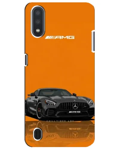 Чехол для Samsung Galaxy M01 Core (A013F) с картинкой «Оранжевый Mercedes AMG»