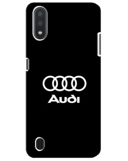 Чехол для Samsung Galaxy M01 Core (A013F) с картинкой «Классическое лого Audi» Чехол для Samsung Galaxy M01 Core (A013F) с картинкой «Классическое лого Audi»