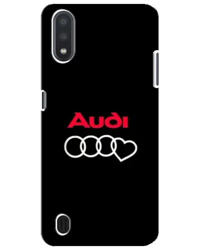 Чехол для Samsung Galaxy M01 Core (A013F) с картинкой «Логотип Audi Heart»