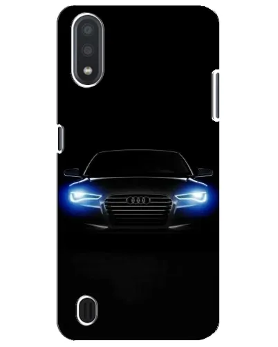 Чехол для Samsung Galaxy M01 Core (A013F) с картинкой «Audi в неоне»