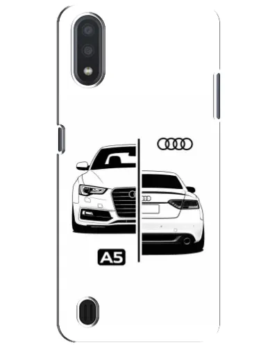 Чехол для Samsung Galaxy M01 Core (A013F) с картинкой «Audi — контрастный дизайн»