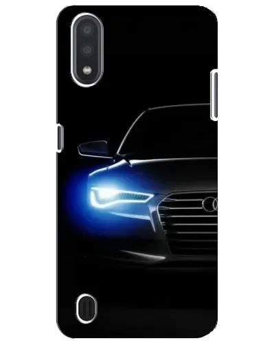 Чехол для Samsung Galaxy M01 Core (A013F) с картинкой «Неоновый взгляд Audi»